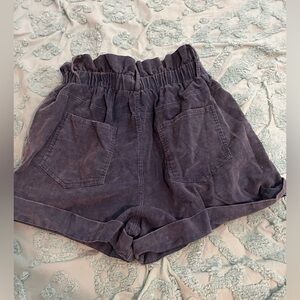 New medium blue corduroy shorts.